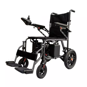 Ultra Lightweight Portable Motorized Power Eletrical Wheelchair 500W 12AH For Travel Elderly Disable