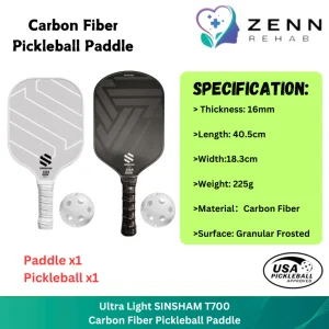 Ultra Light SINSHAM T700 Carbon Fiber Pickleball Paddle