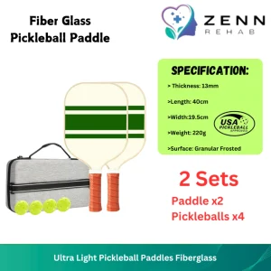 Ultra Light Pickleball Paddles Fiberglass Strip Design - 2pax set