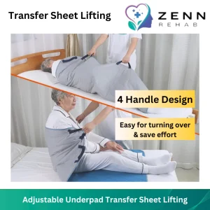 Multi Purpose Positioning Adjustable Underpad Transfer Sheet Lifting Underpad Easy Carry for Elderly Bedridden