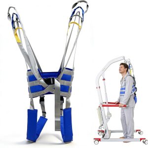 Patient Hoist Lifting with Patient Transfer Assistant Lifting Belt with 4 Level Height Adjustment
