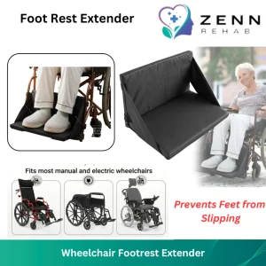 Wheelchair Footrest Extender & Elevating Leg Rest Pad for Foot Support Prevent Slipping